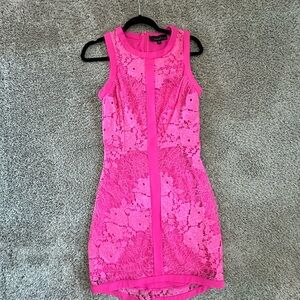 Adelyn Rae - Pink lace dress size medium.